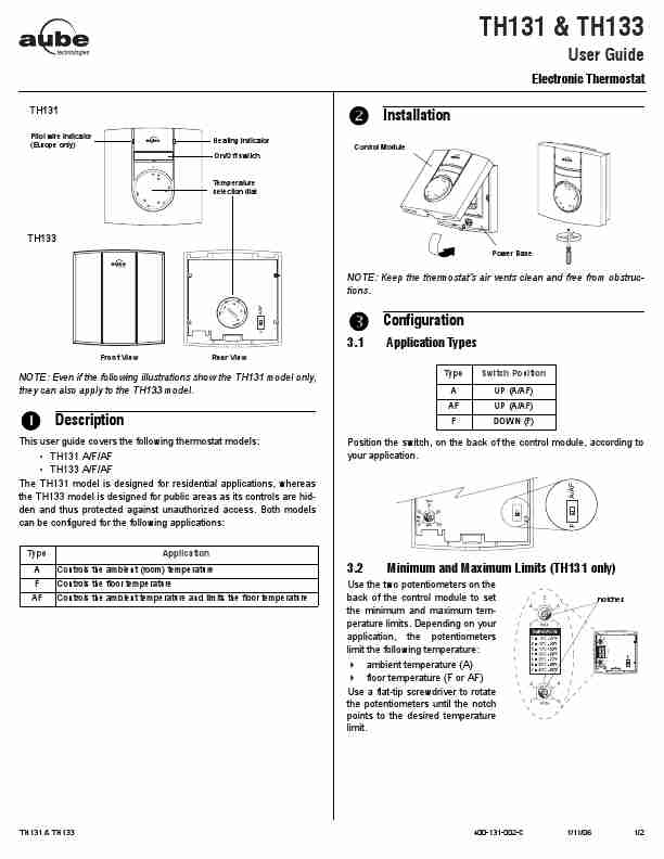 Aube Technologies Thermostat TH133-page_pdf